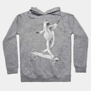 Lemur on the board Hoodie